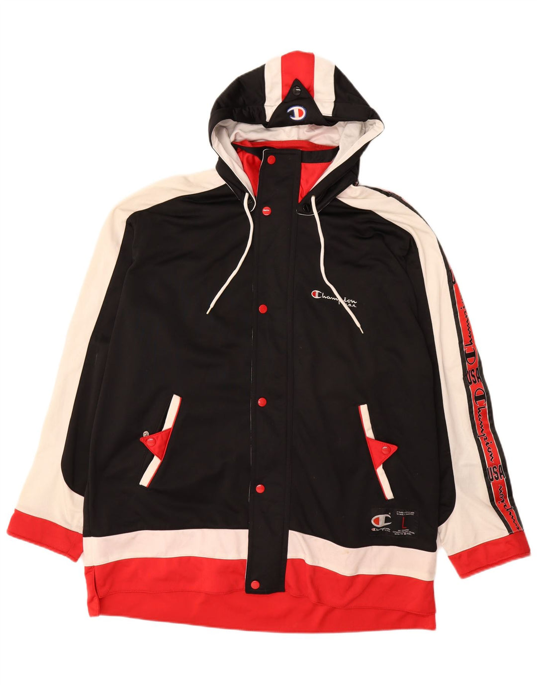 Jachetă de top pentru trening grafic pentru bărbați CHAMPION, mare, multicoloră