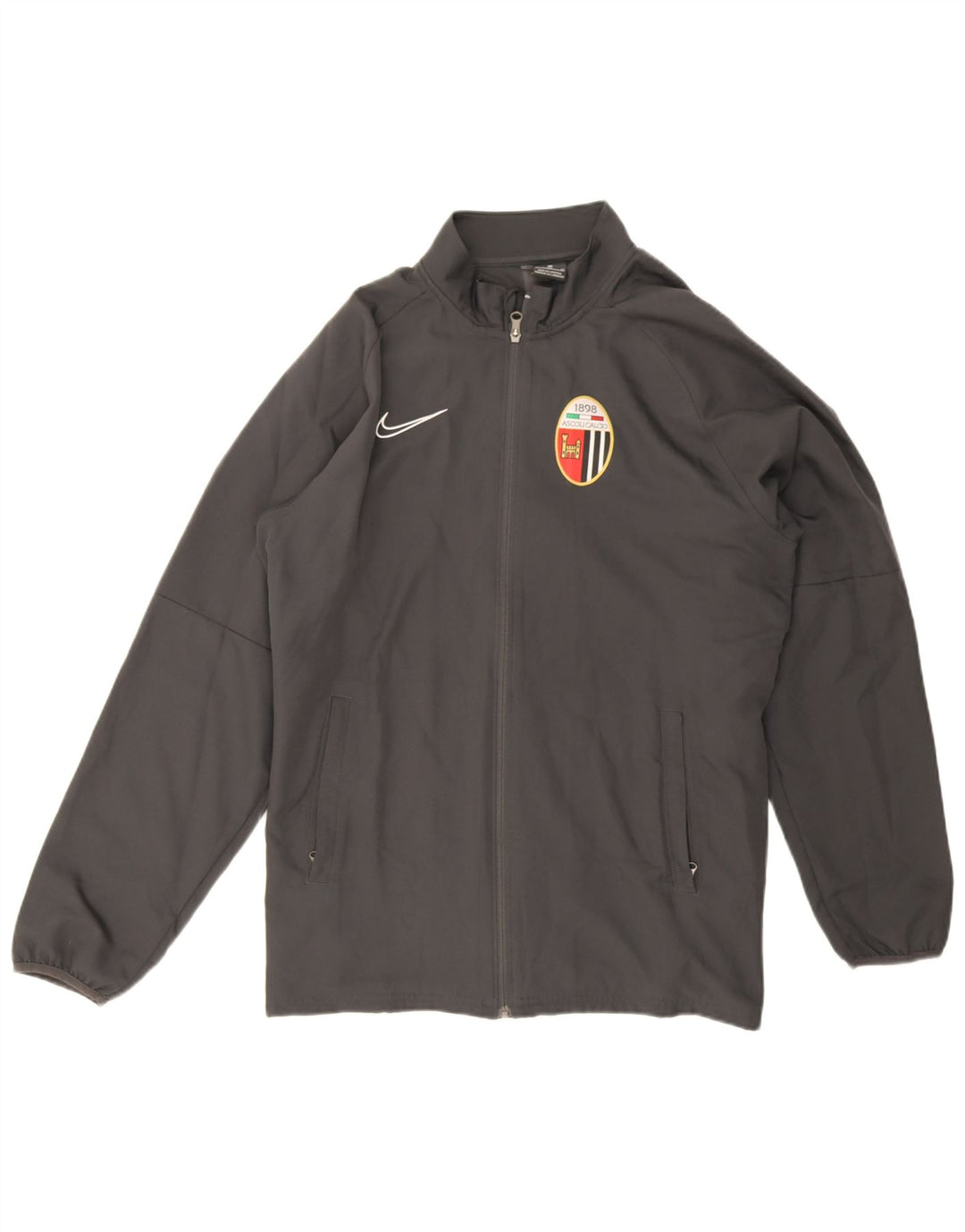 Jachetă de trening pentru bărbați Nike Ascoli Calcio 1898, XL, poliester gri