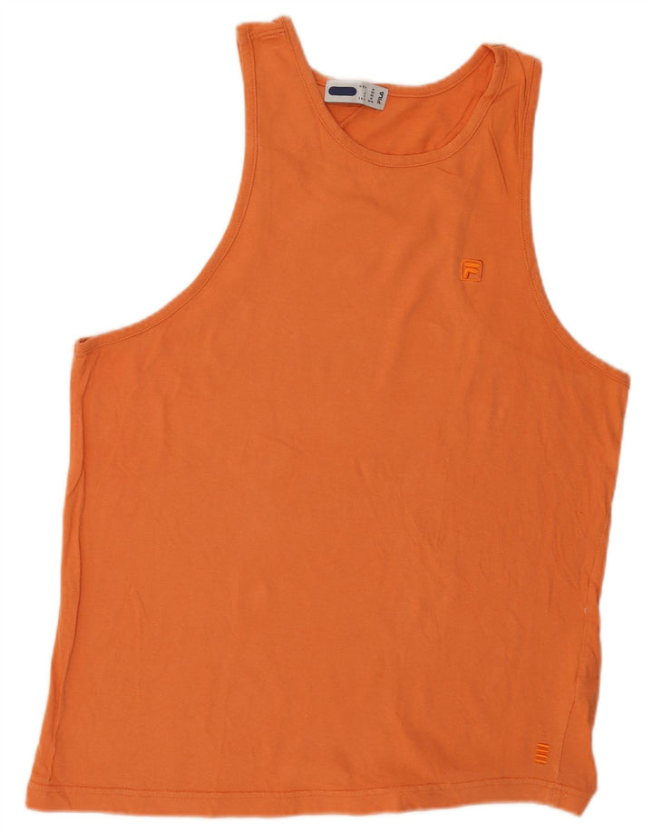 Vest Fila Mens Top IT 50 Bumbac portocaliu mediu
