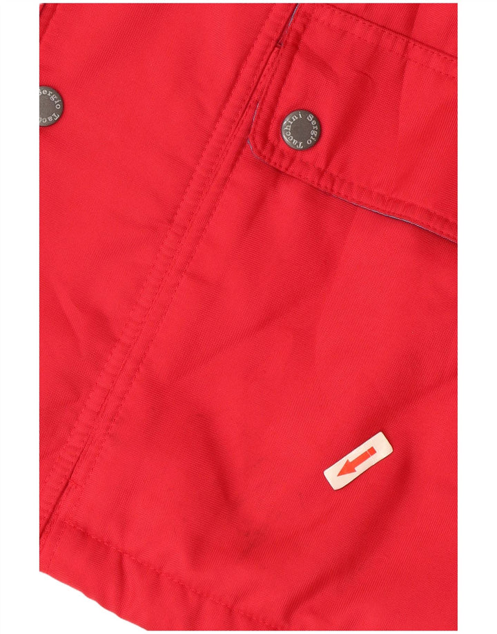 Jachetă de schi pentru bărbați Sergio Tacchini, roșu mediu, poliester color bloc