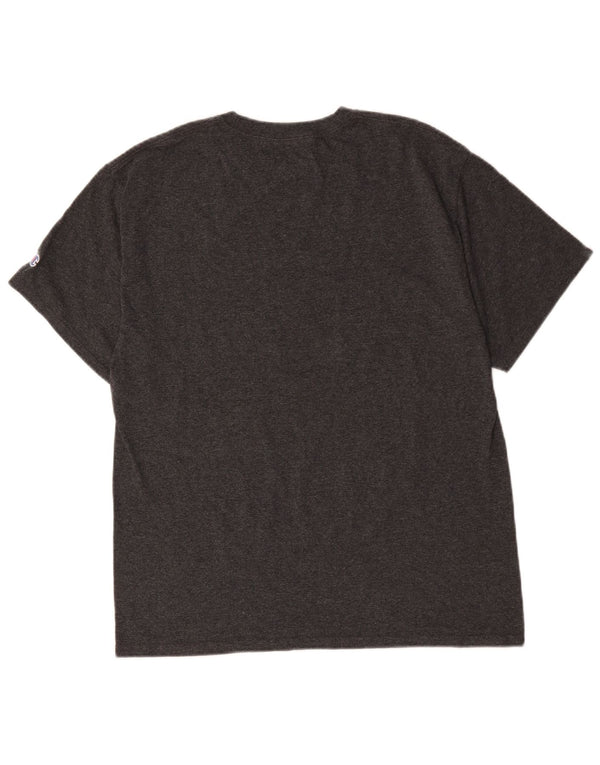 Champion Mens Rice University Graphic T-Shirt Top Medium Grey Cotton
