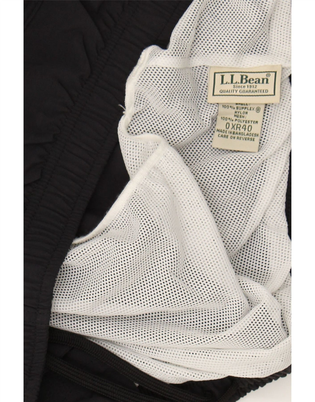 L.L.BEAN Mens Swimming Shorts XL Navy Blue Nylon Vintage L.L.Bean and Second-Hand L.L.Bean from Messina Hembry 
