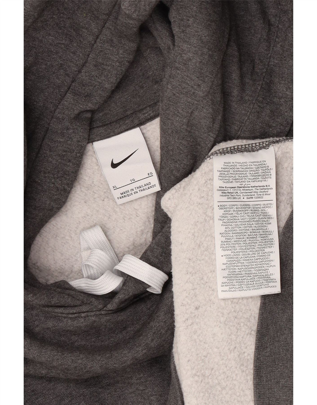 Pulover Nike pentru bărbați, XL, bumbac gri