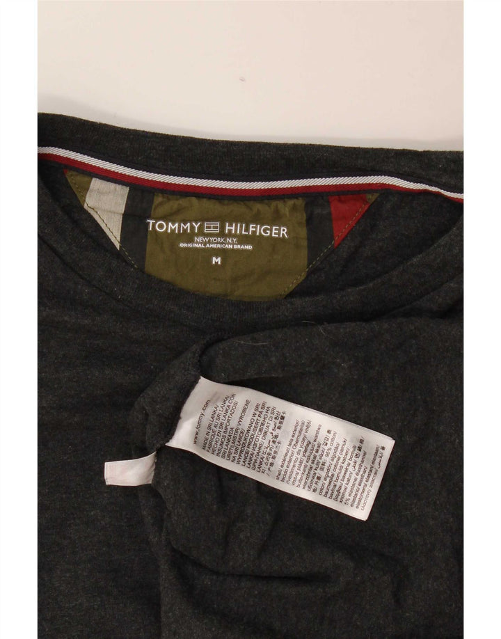 Top pentru bărbați Tommy Hilfiger cu mânecă lungă din bumbac gri mediu
