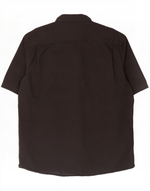 Cămașă cu mânecă scurtă pentru bărbați Wrangler, bumbac negru XL