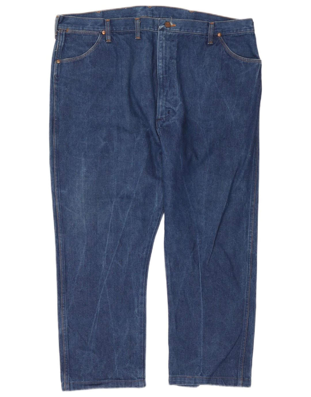 Blugi drepti tăiați pentru bărbați Wrangler W44 L26 albaștri