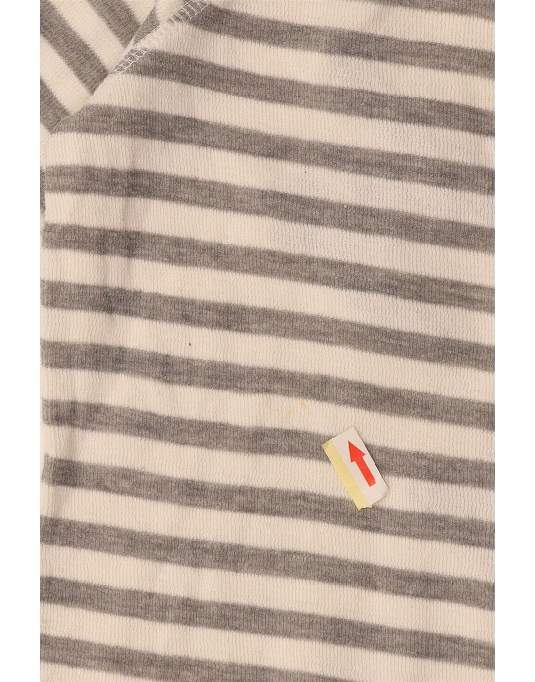 Top grafic Superdry pentru femei cu mânecă lungă UK 10, bumbac cu dungi gri mici