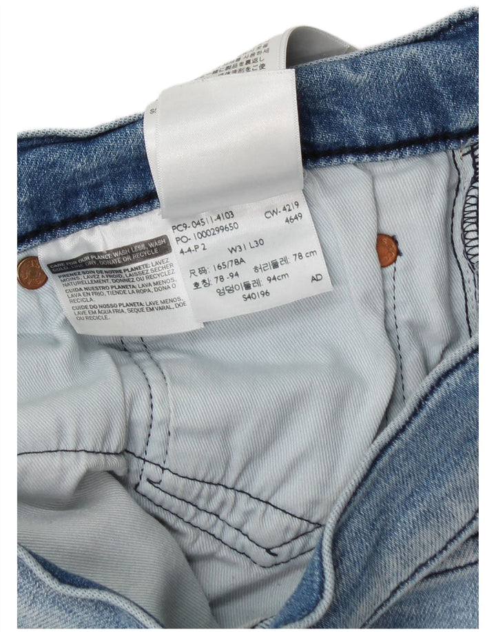 Blugi drepti pentru bărbați Levi's W31 L30 Bumbac albastru
