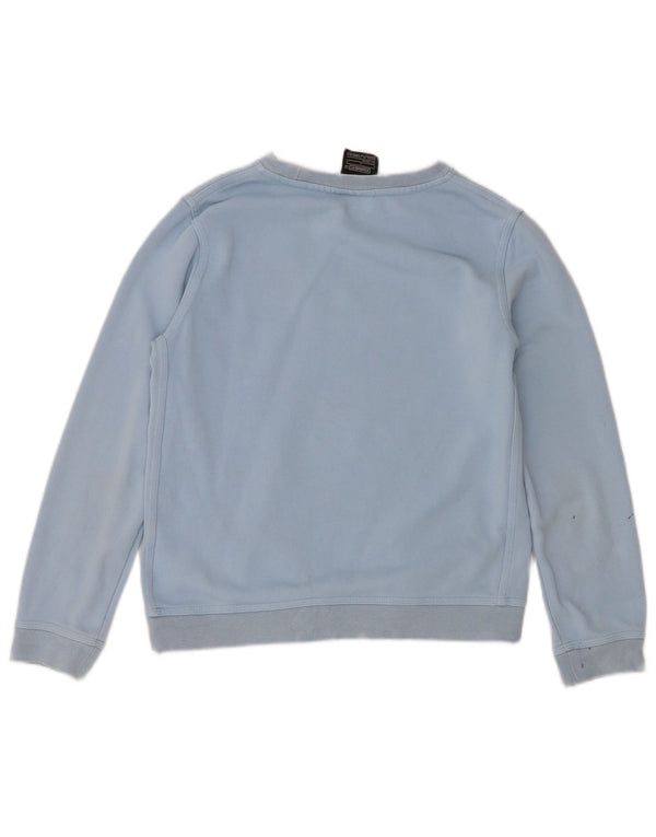 Nike Boys Standard Fit Sweatshirt Jumper 12-13 Years Large Blue Cotton