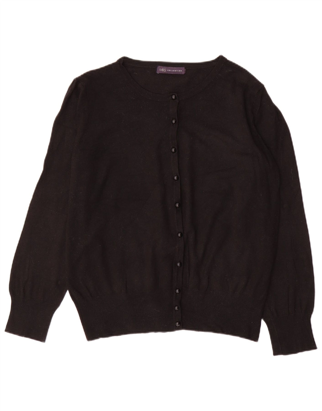 MARKS & SPENCER Pulover cardigan crop pentru femei UK 14 Medium Black