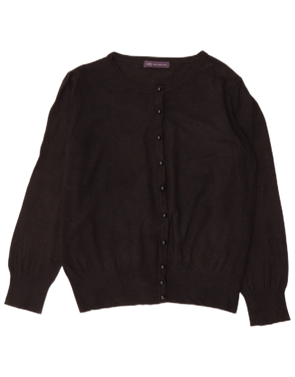 MARKS & SPENCER Pulover cardigan crop pentru femei UK 14 Medium Black