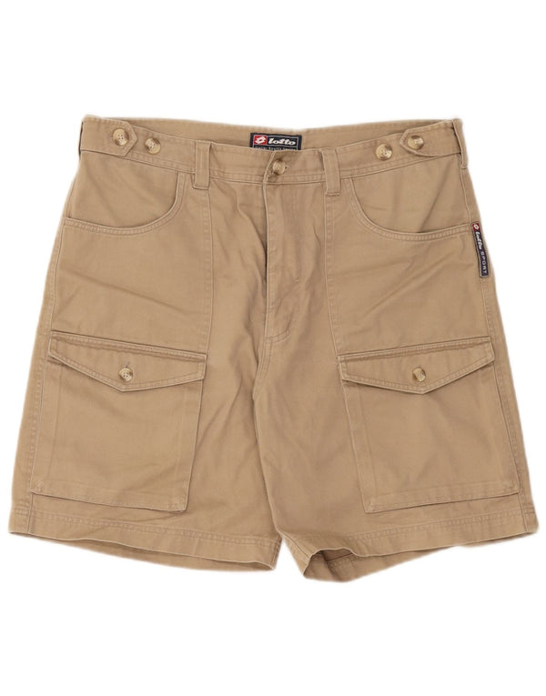 Pantaloni scurti cargo pentru bărbați Lotto UK 40/42 Large W36 Beige Bumbac