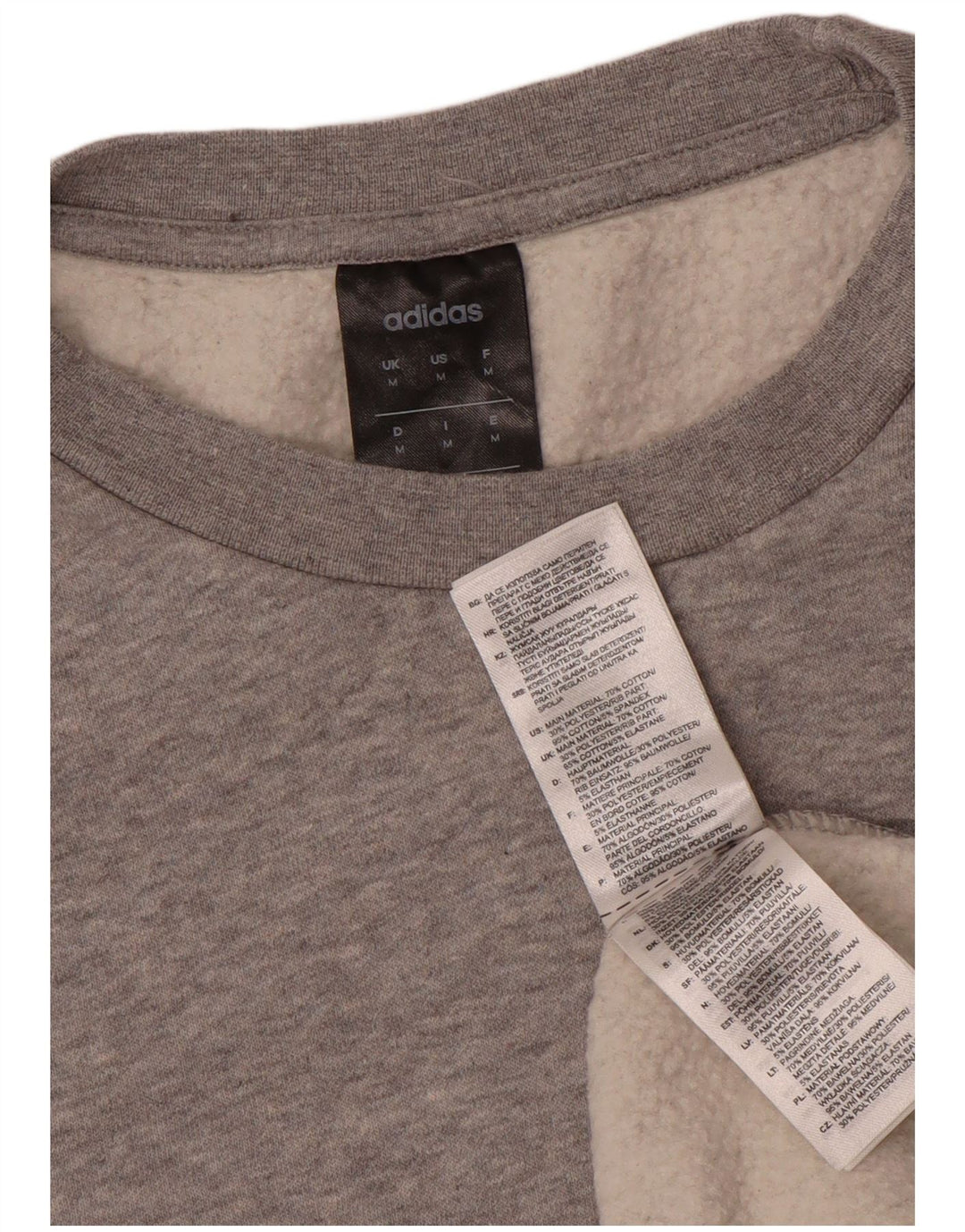 Hanorac pentru bărbați Adidas Jumper Medium Gri Bumbac