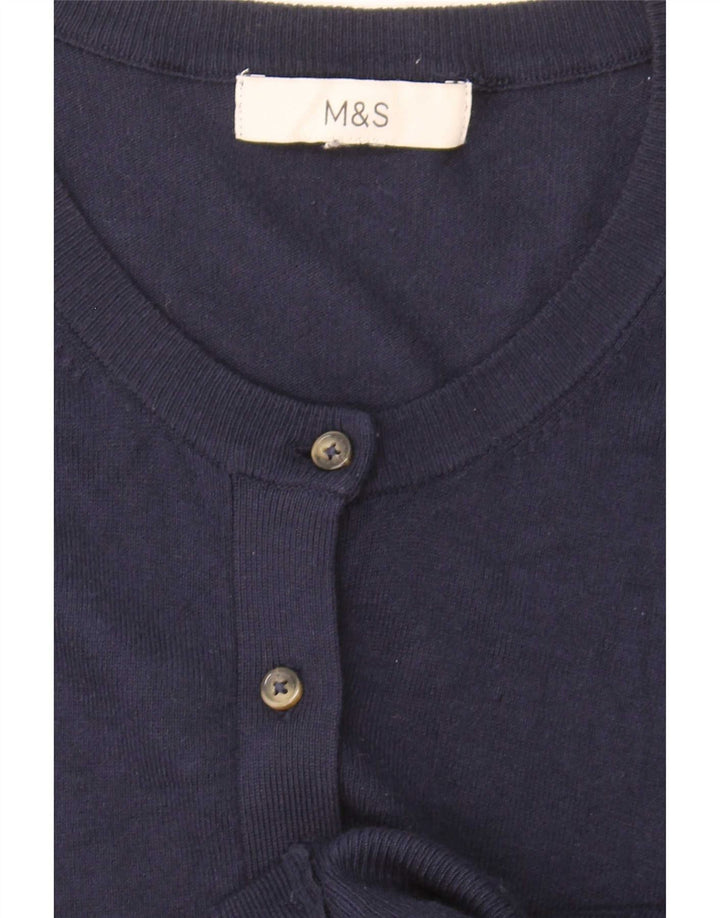 Pulover cardigan pentru femei Marks & Spencer UK 16 mare bleumarin