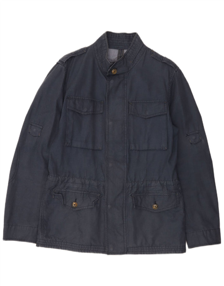 Jachetă militară pentru bărbați MASSIMO DUTTI UK 36 Small Bleumarin