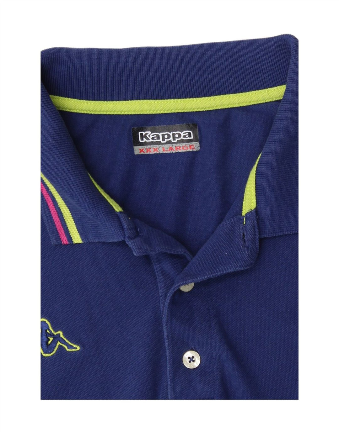 Cămașă polo pentru bărbați Kappa Slim Fit 3XL Bleumarin