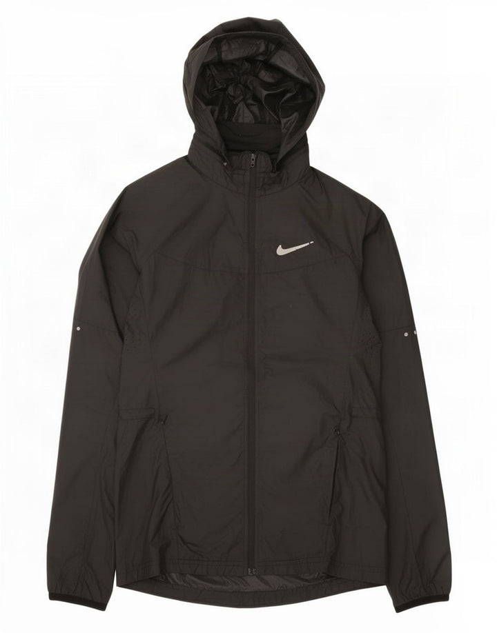Jachetă de ploaie cu glugă Nike pentru femei UK 6 XS poliester negru