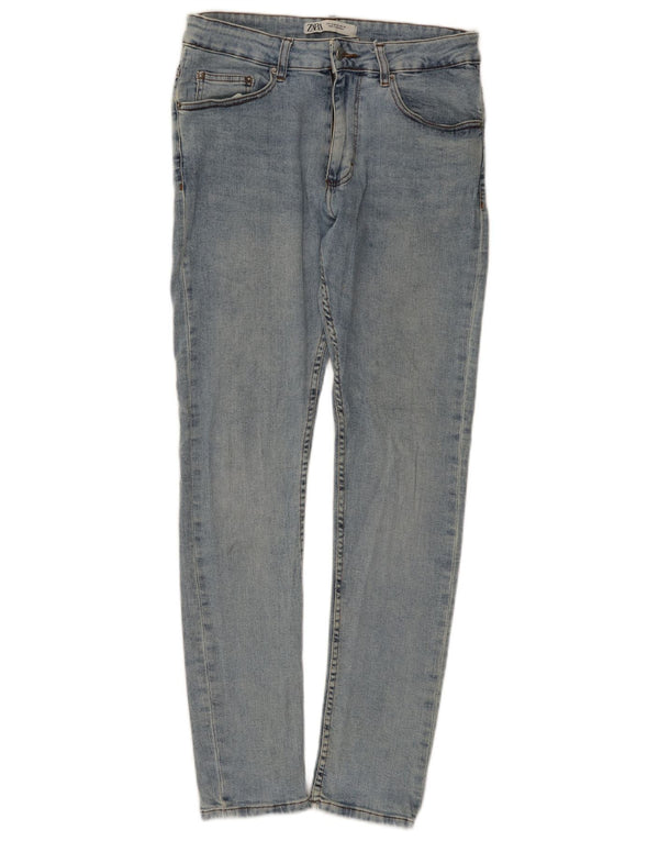 Blugi skinny pentru bărbați Zara EU 42 Large W32 L32 Blue Bumbac