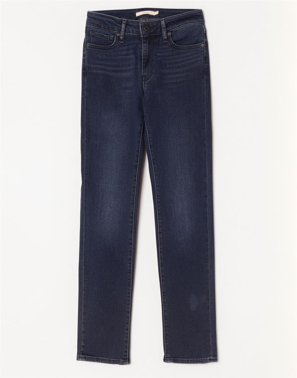 Blugi Levi's 712 Slim pentru femei W26 L30 bumbac bleumarin