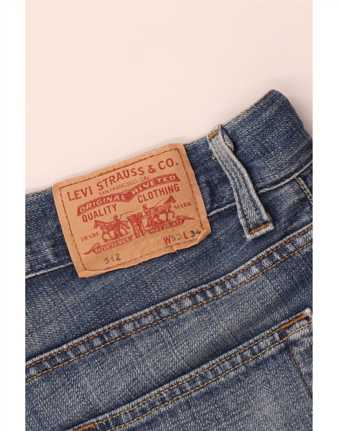 Blugi pentru bărbați Levi's 512 Bootcut W33 L31 Bumbac albastru