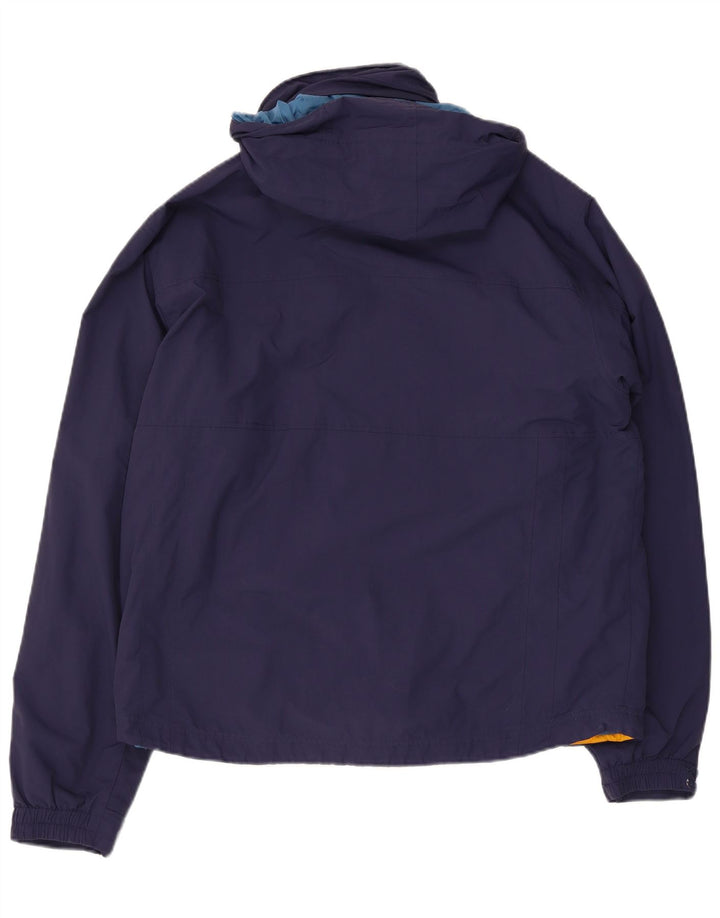 Jachetă de vânt pentru bărbați L.L.Bean, cu glugă, UK 38, mediu, bleumarin, poliester