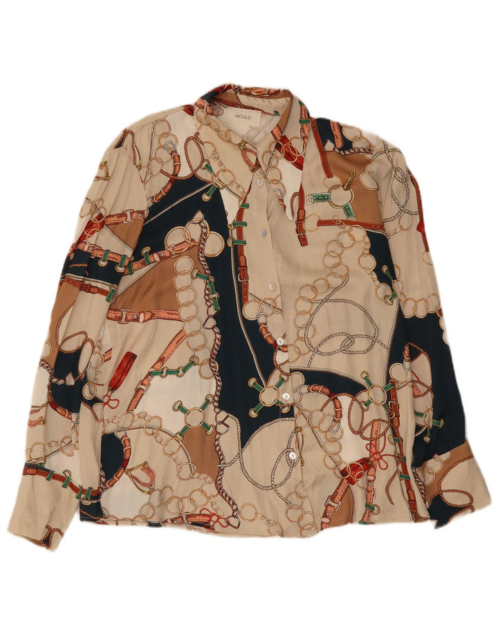 Bluză cămașă cu model abstract Vicolo pentru femei UK 14 Medium Multicolor