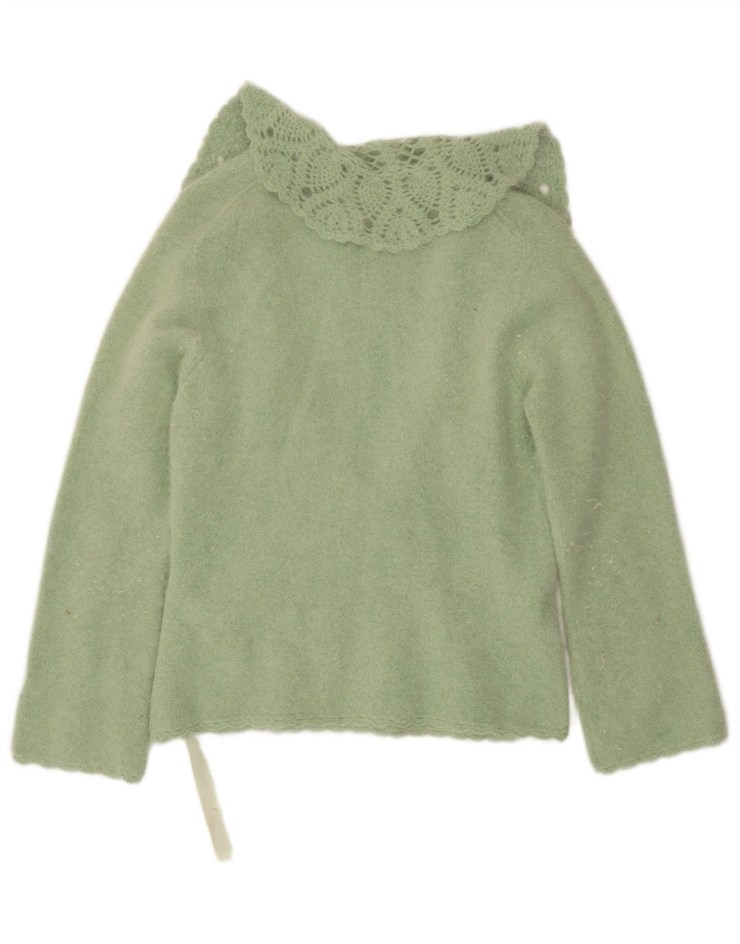 Pulover cardigan pentru femei Monsoon Marea Britanie 16 Angora verde mare