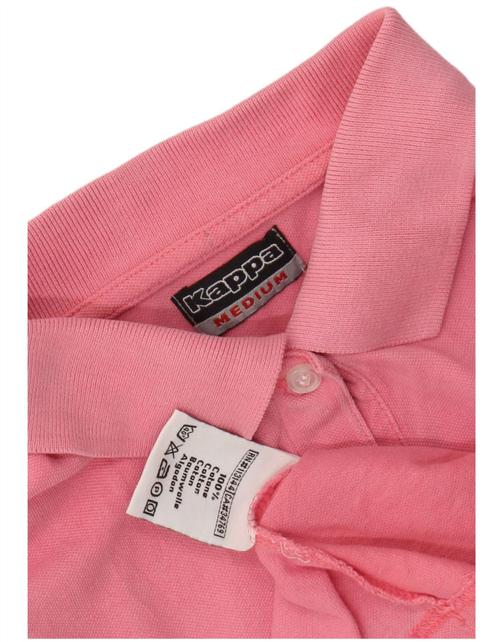 Tricou polo KAPPA pentru femei UK 12, bumbac roz mediu