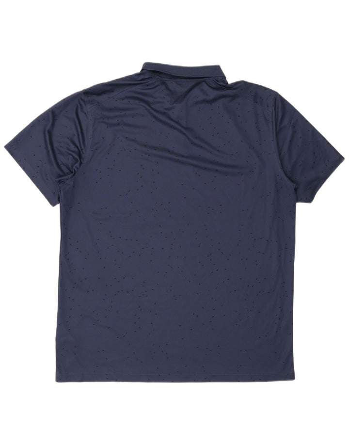 Tricou polo Nike Dri Fit Standard Fit pentru bărbați, mare, albastru, poliester