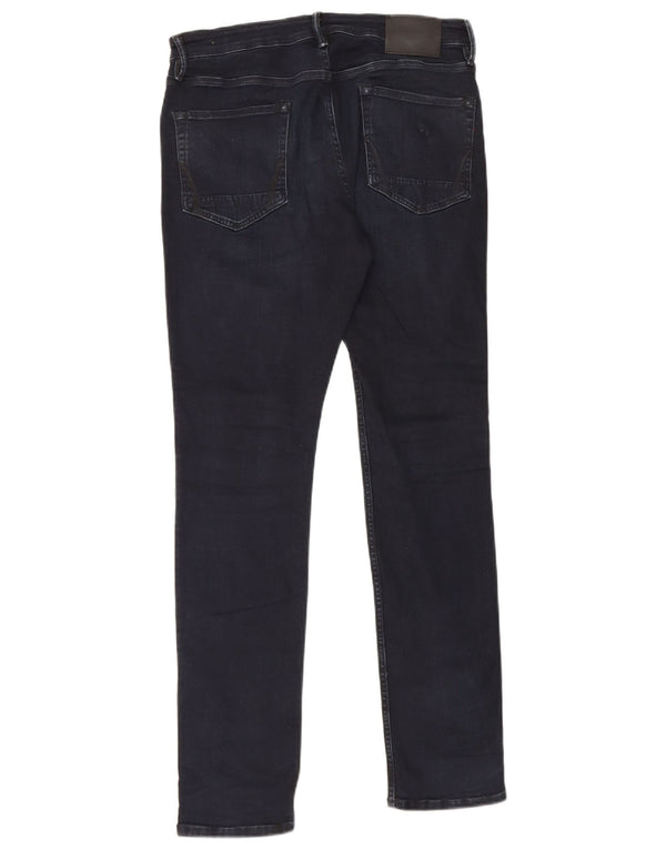 Blugi pentru bărbați All Saints Cigarette Slim W32 L32 Bumbac bleumarin