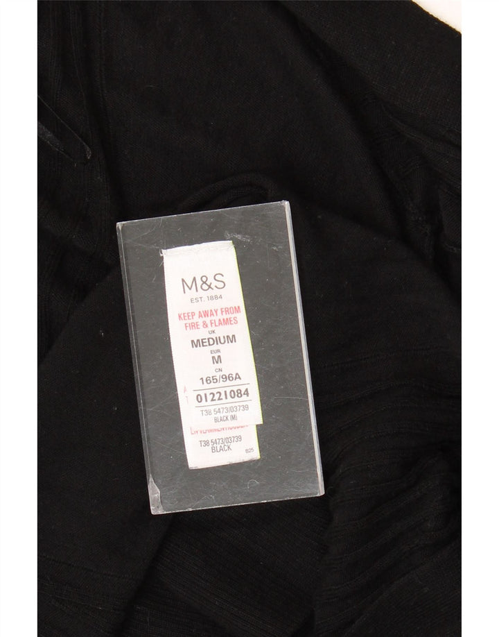 Pulover cardigan deschis pentru femei Marks & Spencer UK 14 Medium Negru