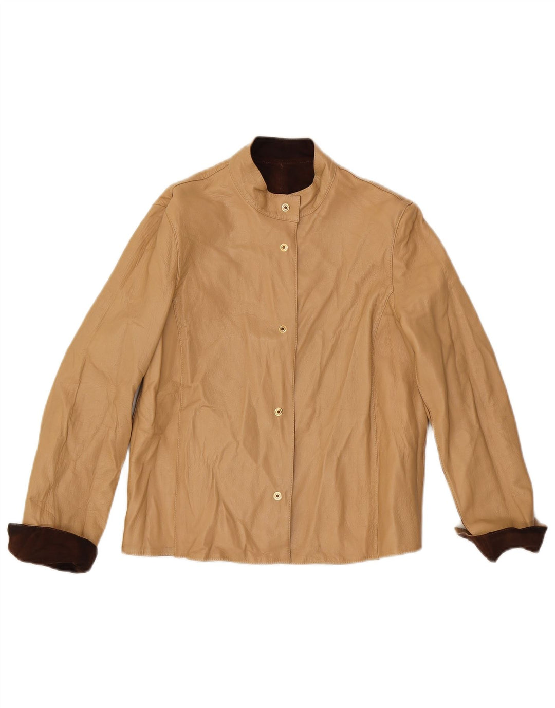 Jachetă vintage reversibilă pentru femei IT 42 Medium Brown Colorblock