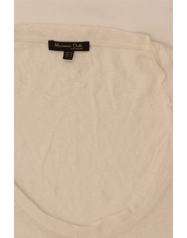 Vestă Massimo Dutti pentru femei UK 14 Medium Off White