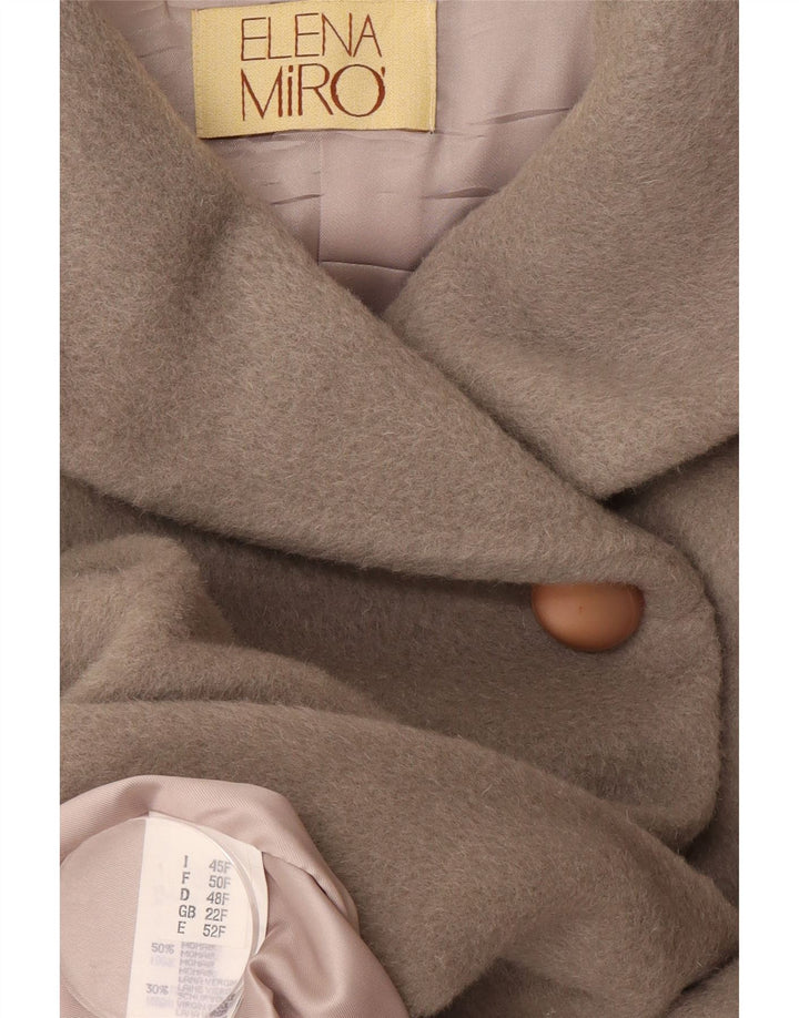 ELENA MIRO Palton pentru femei UK 22 3XL Mohair gri