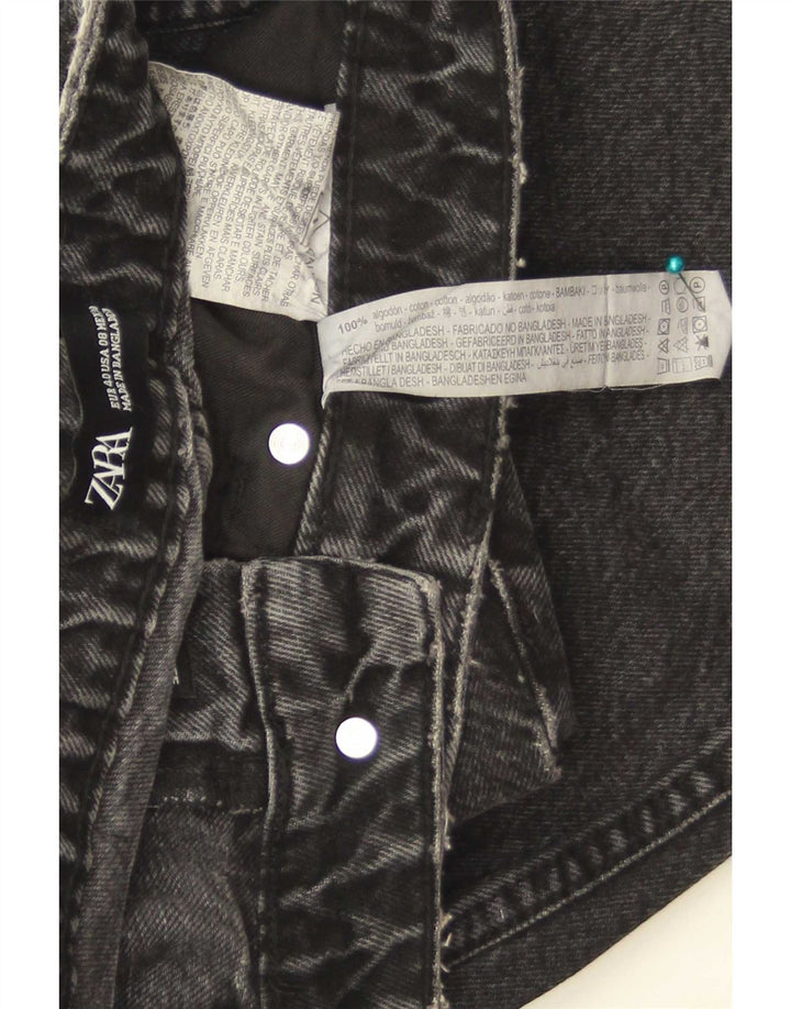Blugi conici pentru femei Zara EU 40 Medium W30 L27 Bumbac negru