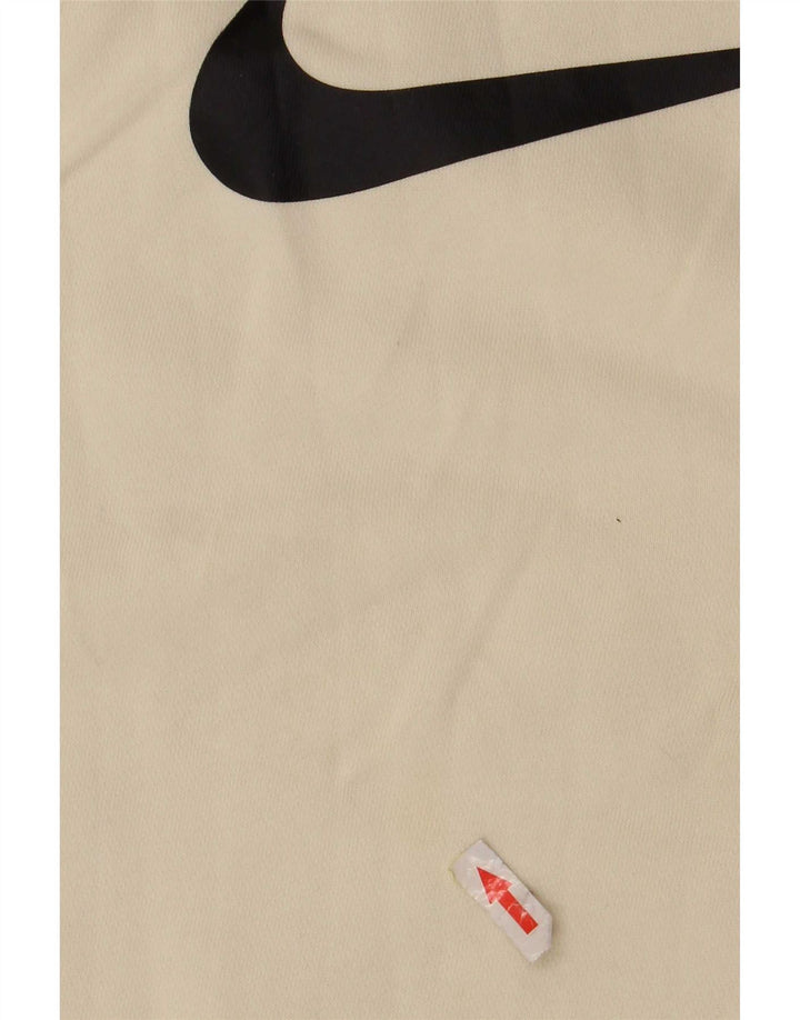 Hanorac grafic pentru bărbați Nike Pulover mediu din bumbac color bloc alb