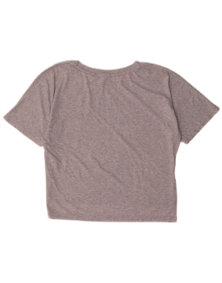 UMBRO Tricou cu grafic crop Top pentru femei UK 14 Poliester cu pete gri mediu