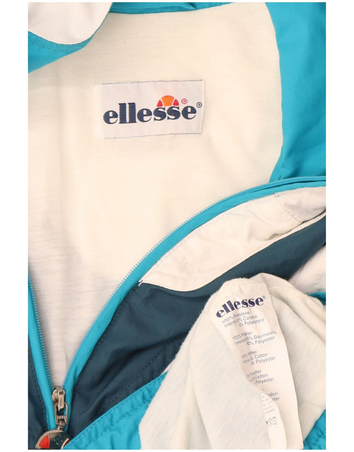 Jachetă de top pentru trening cu grafică pentru bărbați Ellesse, mare, albastru, poliester color bloc