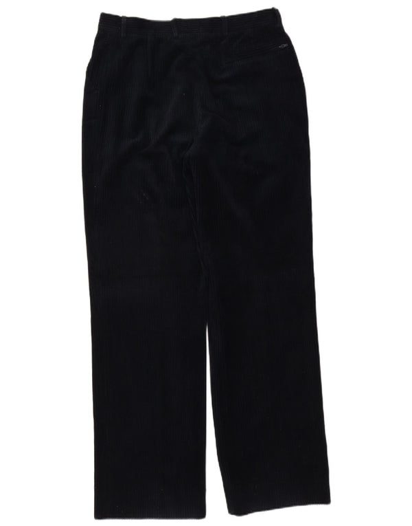 Sergio Tacchini Pantaloni bărbați din velur IT 50 Large W32 L32 Bleumarin