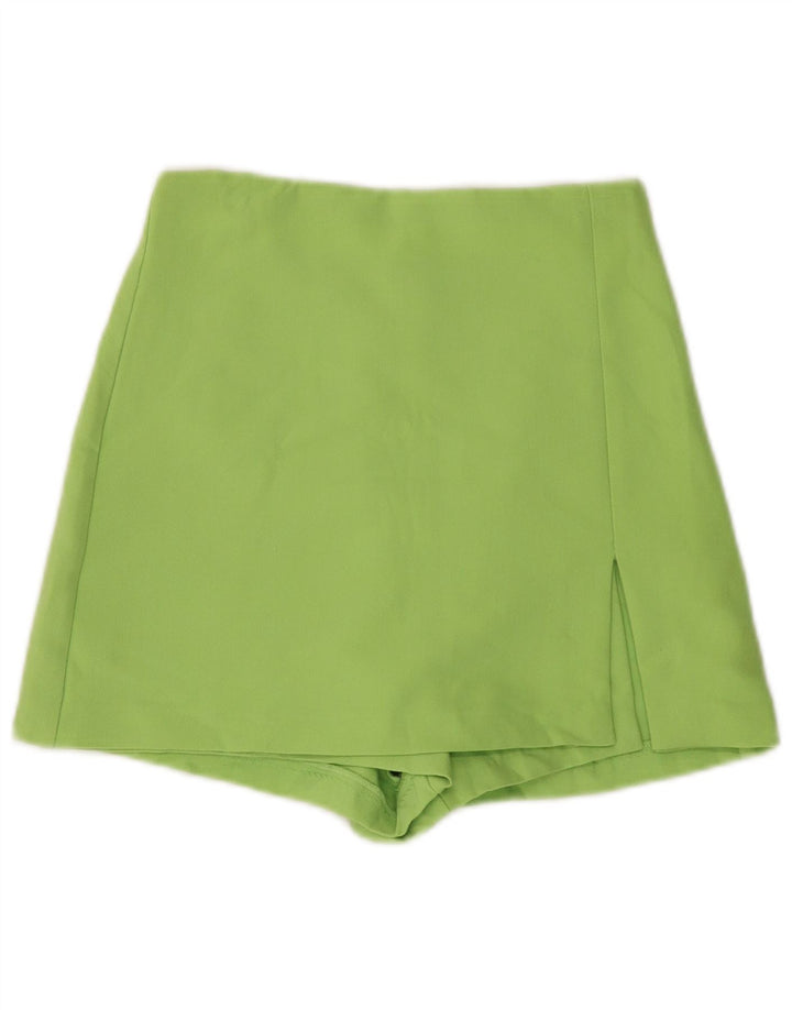 Fusta pentru femei Zara UK 4 XS Poliester verde