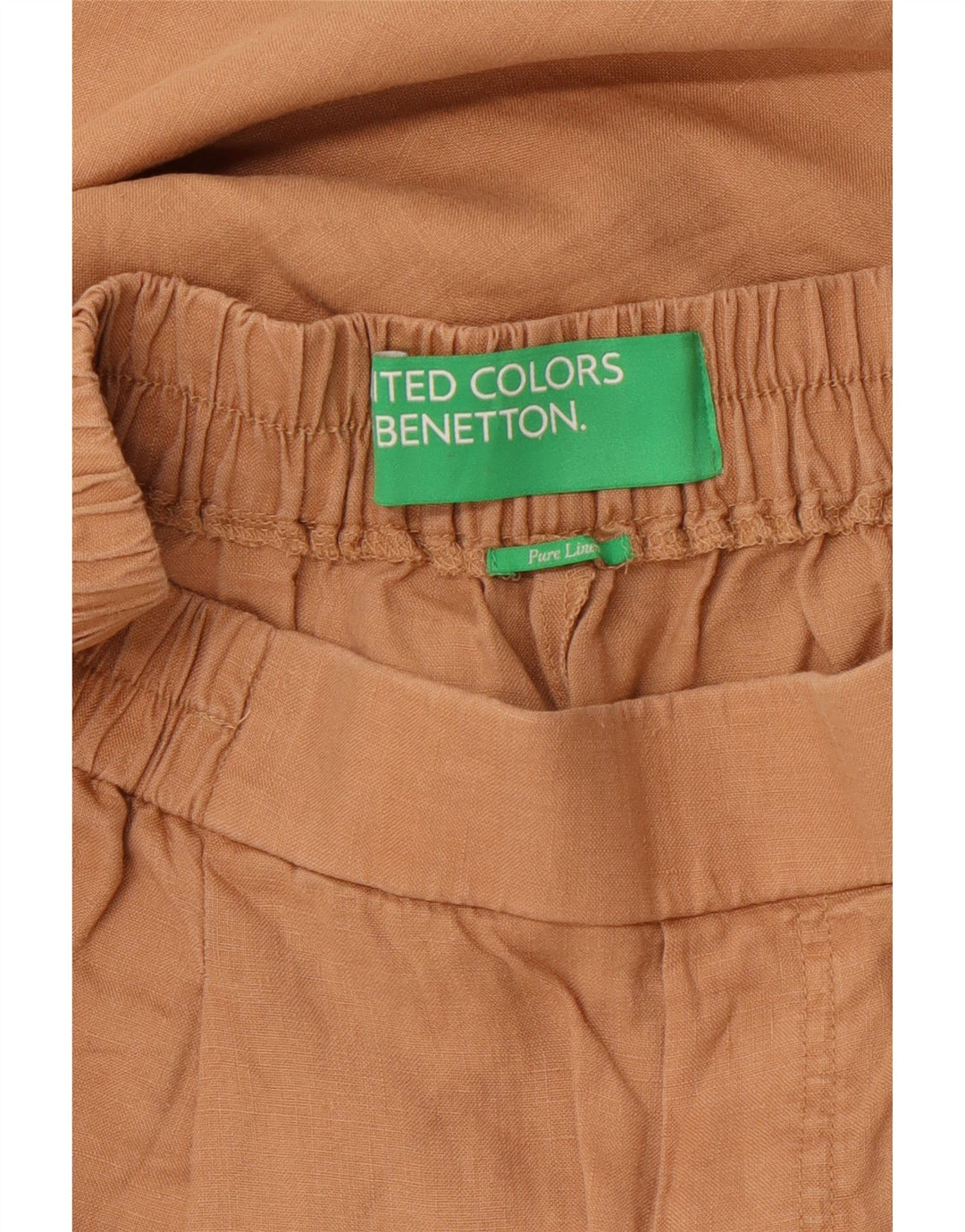 Pantaloni Capri conici pentru femei Benetton L27 L20 in bej