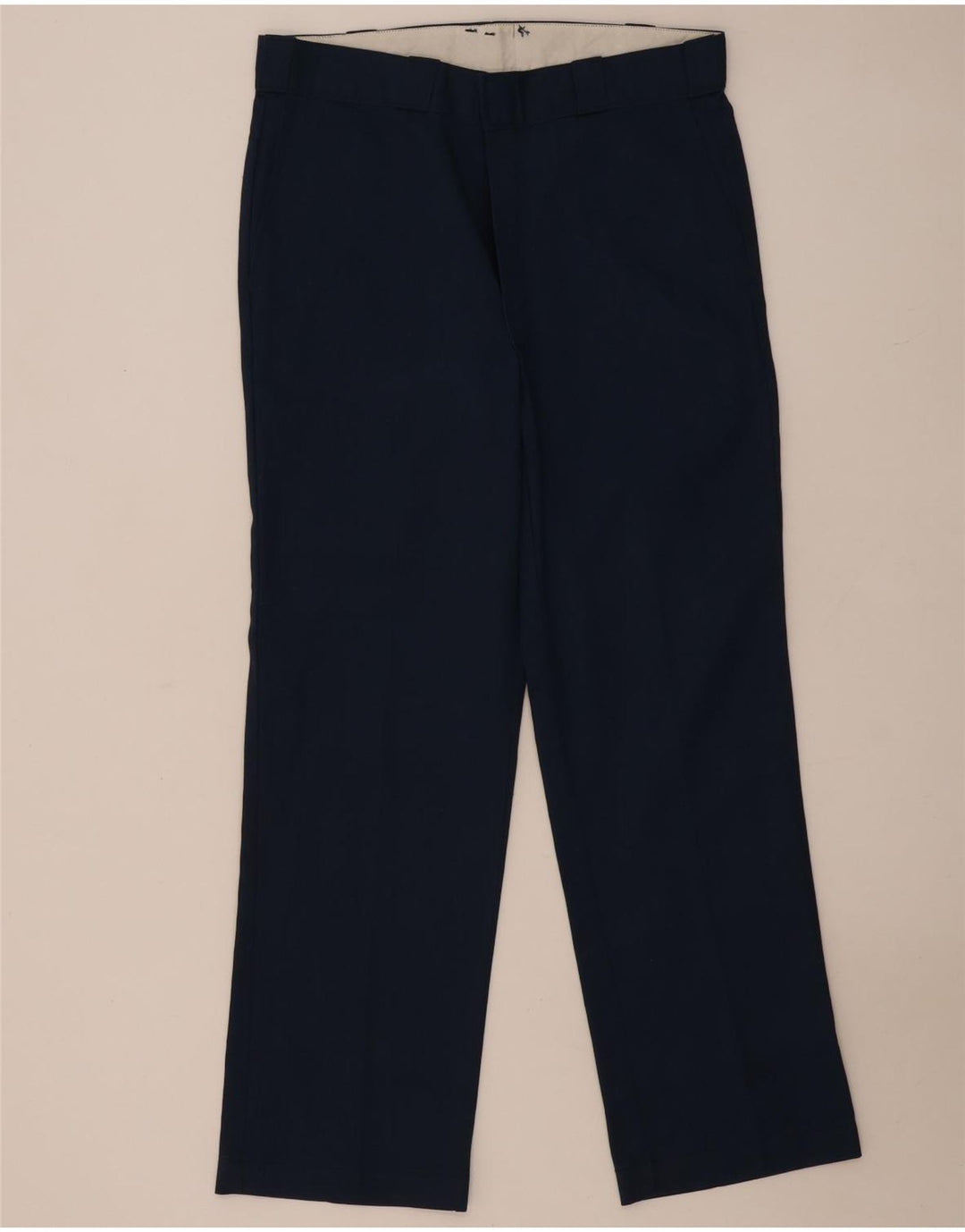 Pantaloni chino drepți pentru bărbați Dickies L34 L31 Poliester bleumarin