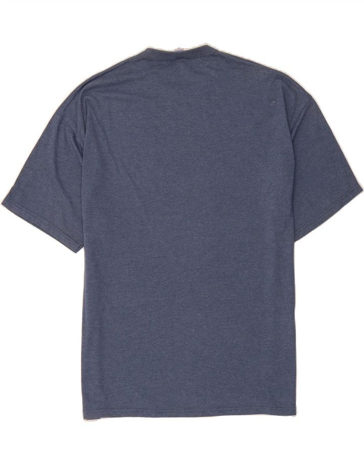 RUSSELL ATHLETIC Mens T-Shirt Top 2XL Navy Blue Polyester Vintage Russell Athletic and Second-Hand Russell Athletic from Messina Hembry 