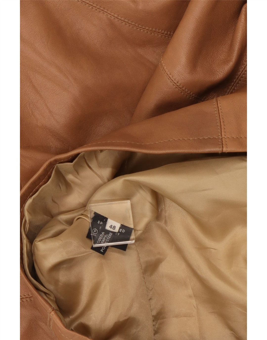 Jachetă de piele pentru femei VINTAGE IT 48 XL din piele maro