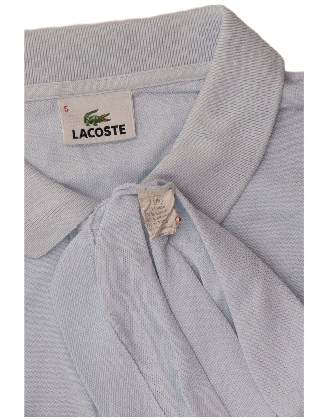 Tricou polo LACOSTE pentru bărbați mărimea 5 mare, albastru, bumbac