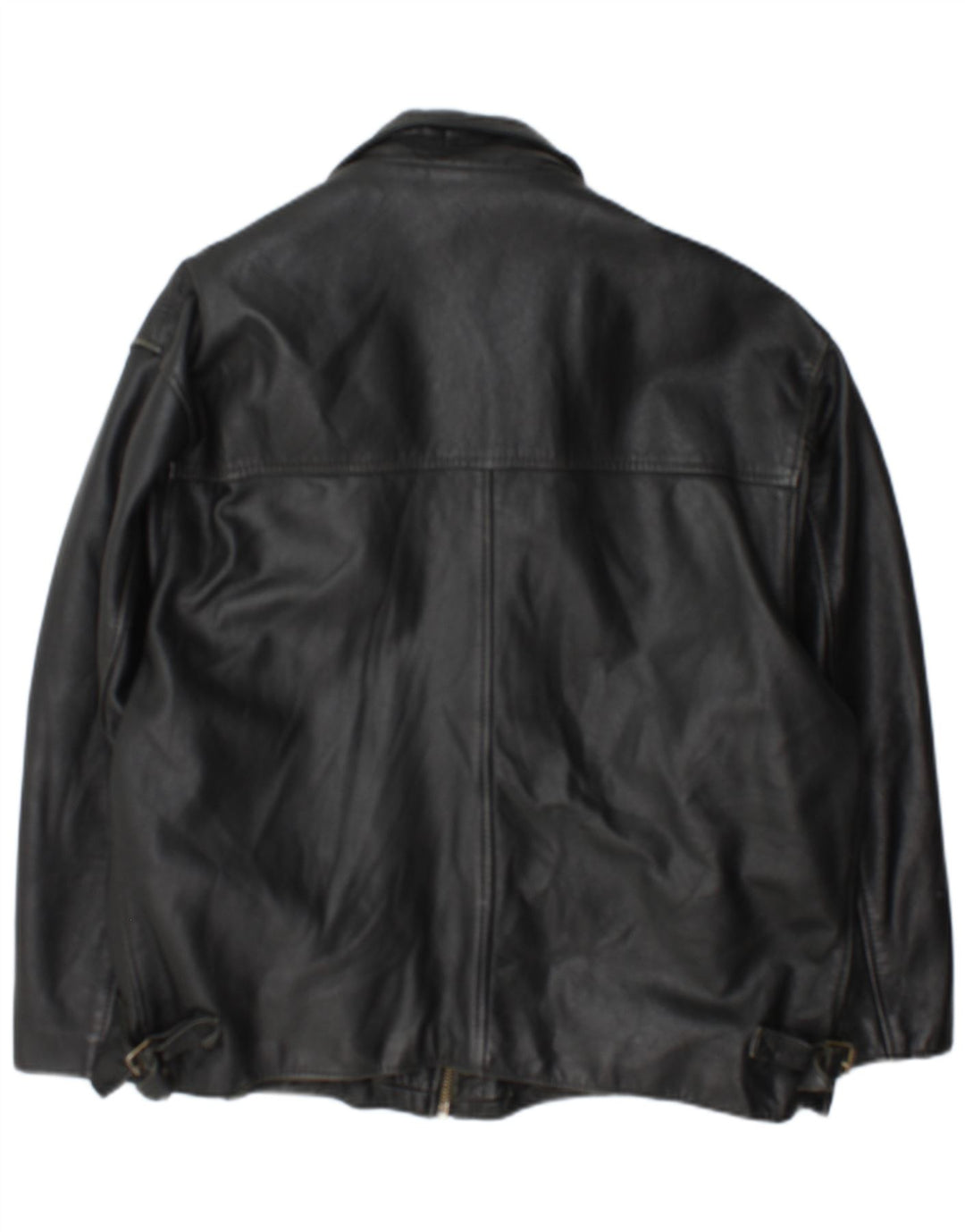 Jachetă de piele vintage pentru bărbați UK 42 XL neagră