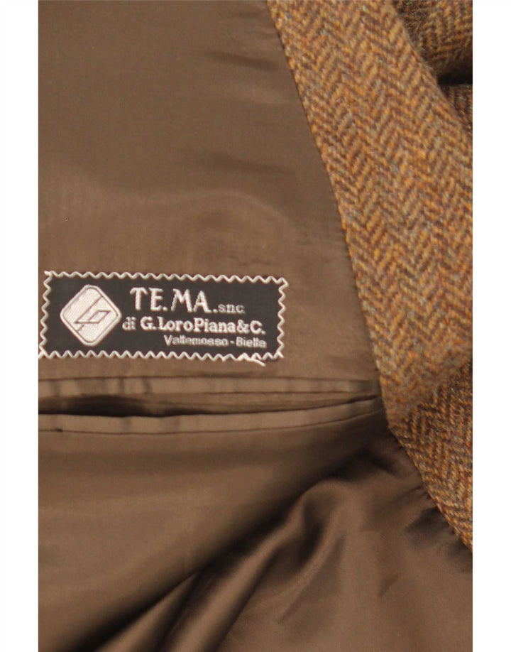 Ing Loro Piona & Co. Jachetă pentru bărbați IT 54 2XL Brown Herringbone