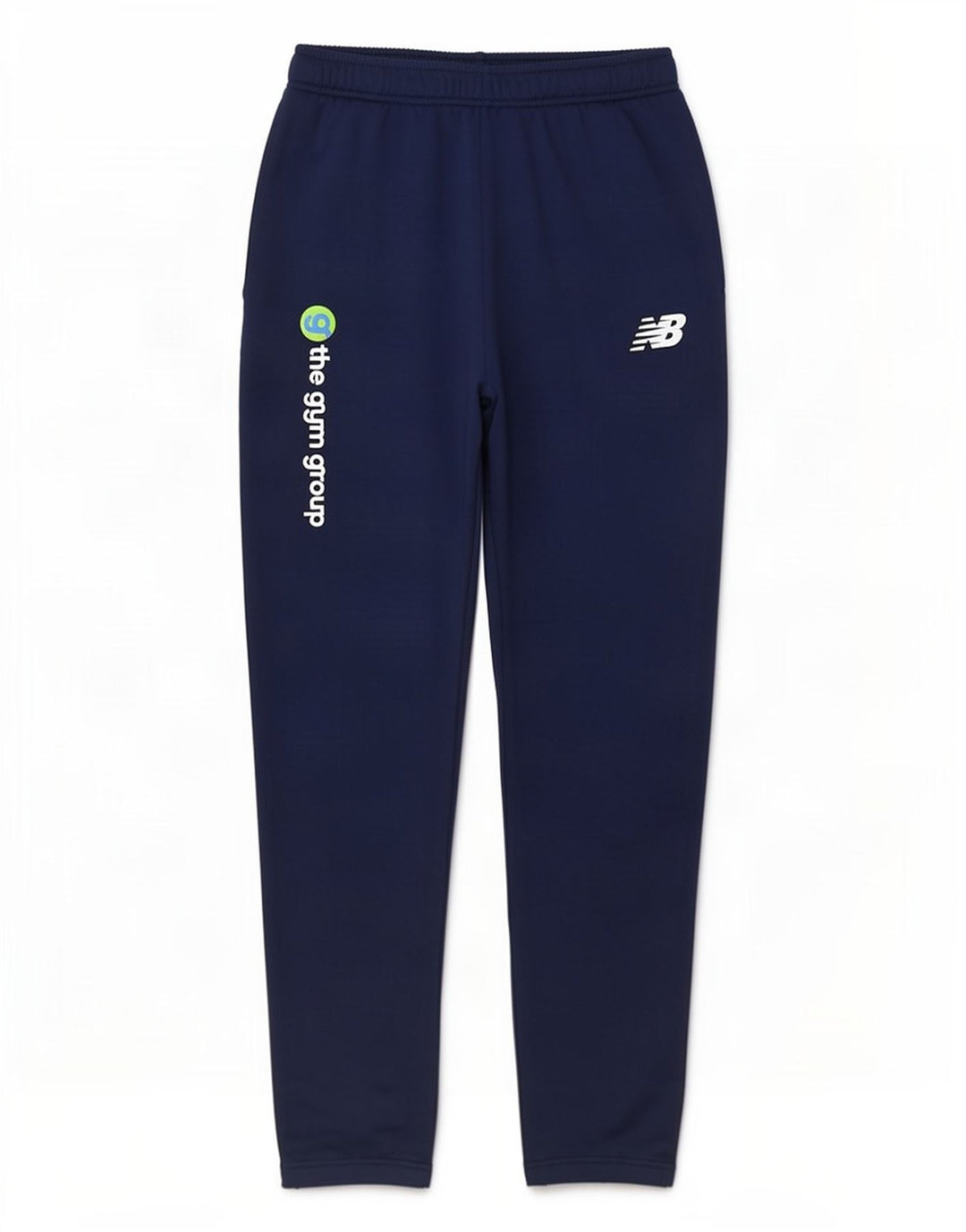 Pantaloni de trening cu grafică New Balance pentru bărbați, poliester mediu bleumarin