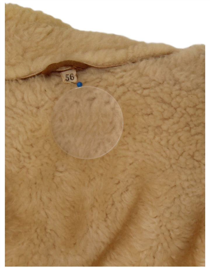 Jachetă din shearling pentru bărbați de epocă IT 56 3XL maro