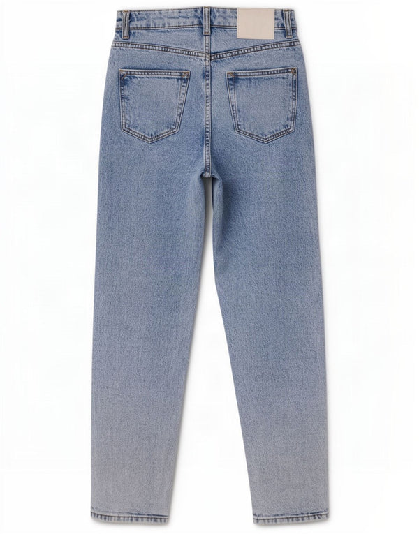 Blugi conici pentru femei Zara EU 34 2XS L24 L28 Albastru